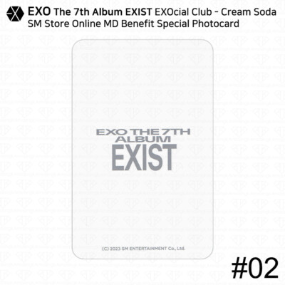 EXO 7th Album EXIST EXOcial Club Cream Soda SM Store Online MD