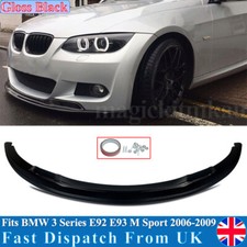 FOR 2006-2009 BMW 3 SERIES E92 E93 M PERFORMANCE FRONT LIP SPLITTER GLOSS BLACK
