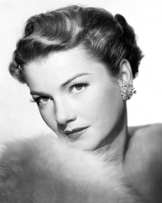 American actress Anne Baxter circa 1955 Historic Old Photo 1