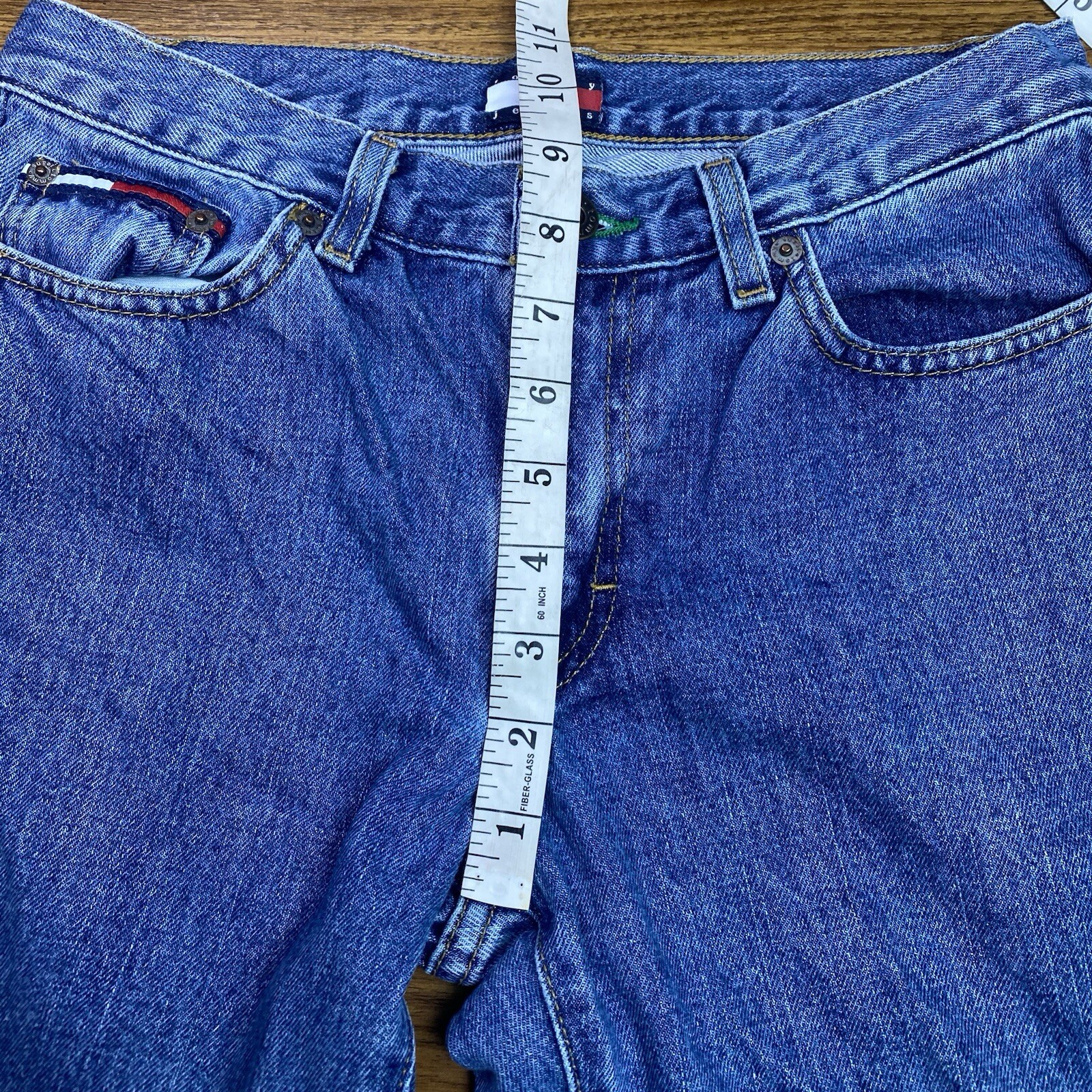 2001 Y2K Tommy Hilfiger Jeans Juniors Size 5 Flare Vintage 100% Cotton thumbnail 9