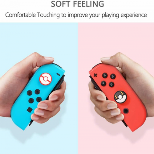 Thumb Grip Caps for Nintendo Switch/OLED/Lite Controller, 4 Buttons Silicone - Picture 3 of 6
