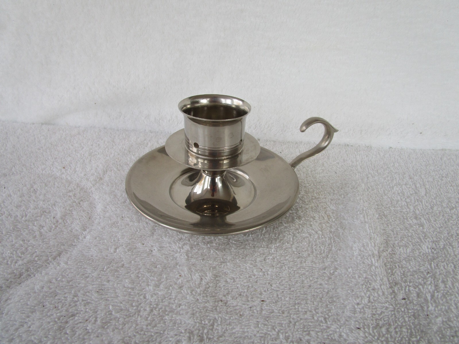 STAINLESS STEEL [ 8-3/4 INCH ] CANDLE HOLDER WITH HANDLE!!!