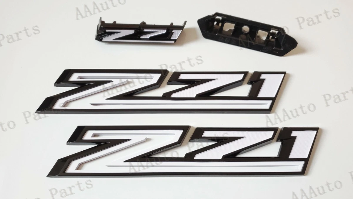 3pcs 2019 2021 Chevy Silverado Z71 Fender Grill Emblem Badge