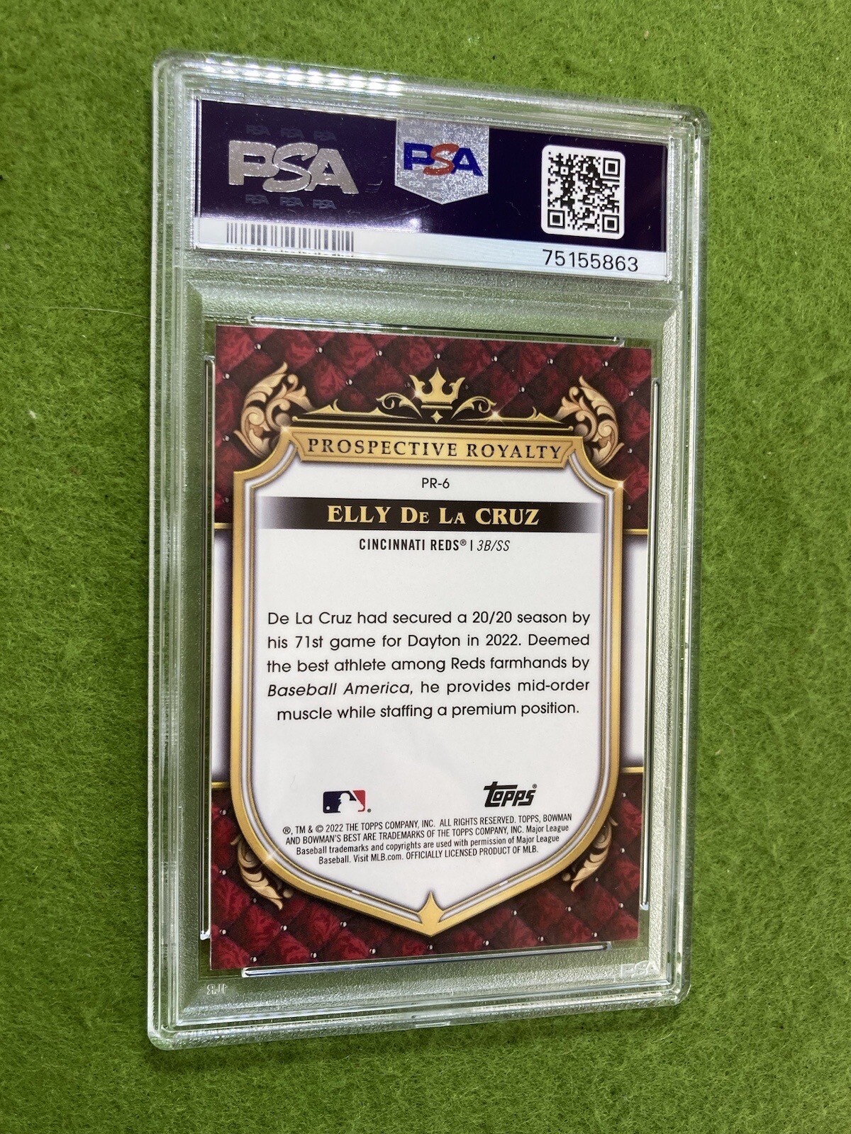 Elly De La Cruz REFRACTOR ROOKIE CARD PSA 9 RC 2022 Bowman's Best MAKE AN OFFER view 23