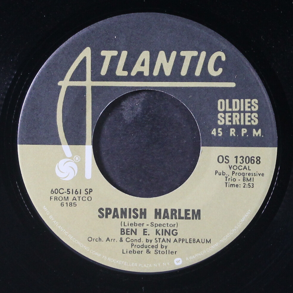 BEN E. KING: spanish harlem / don't play that song ATLANTIC 7" Single 45 RPM | eBay