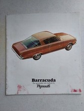 1965 Plymouth Barracuda Fastback Sedan Dealer Brochure Book 8.5" x 9"