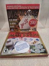 Lot of 2 MAH JONGG Ancient Chinese Tile Mahjongg PC games