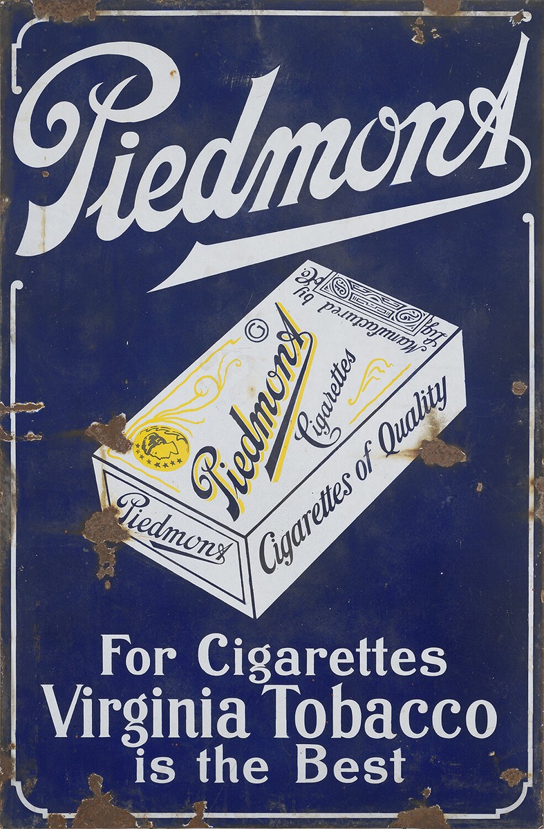 PIEDMONT CIGARETTES ADVERTISING SIGN