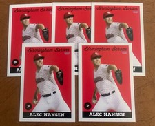 ALEC HANSEN 5 card lot 2021 Choice Birmingham Barons