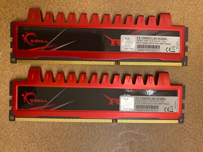 8GB RAM (2x4GB) PC3-12800 DDR3-1600 Desktop SDRAM  F3-12800CL9D-8GBRL