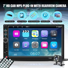 Pantalla Radio Para Carro Auto De Reversa Retroceso Bluetooth Doppio 2Din+Camara