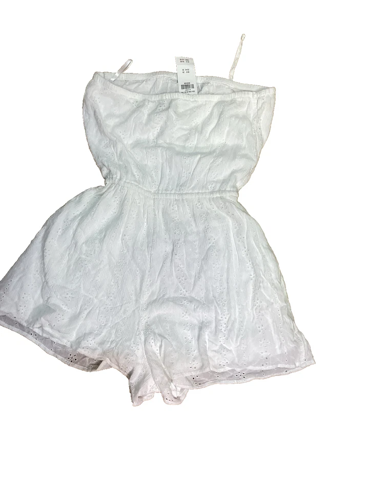 Hollister California, Pantalones Cortos Para Mujer Sin Mangas, Blanco Talla M-NUEVO CON ETIQUETAS Foto 3 de 3