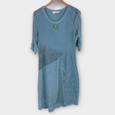Elisa Cavaletti Daniella Dallavalle Women's M Green Dress Designer Lace Knit  Art | eBay