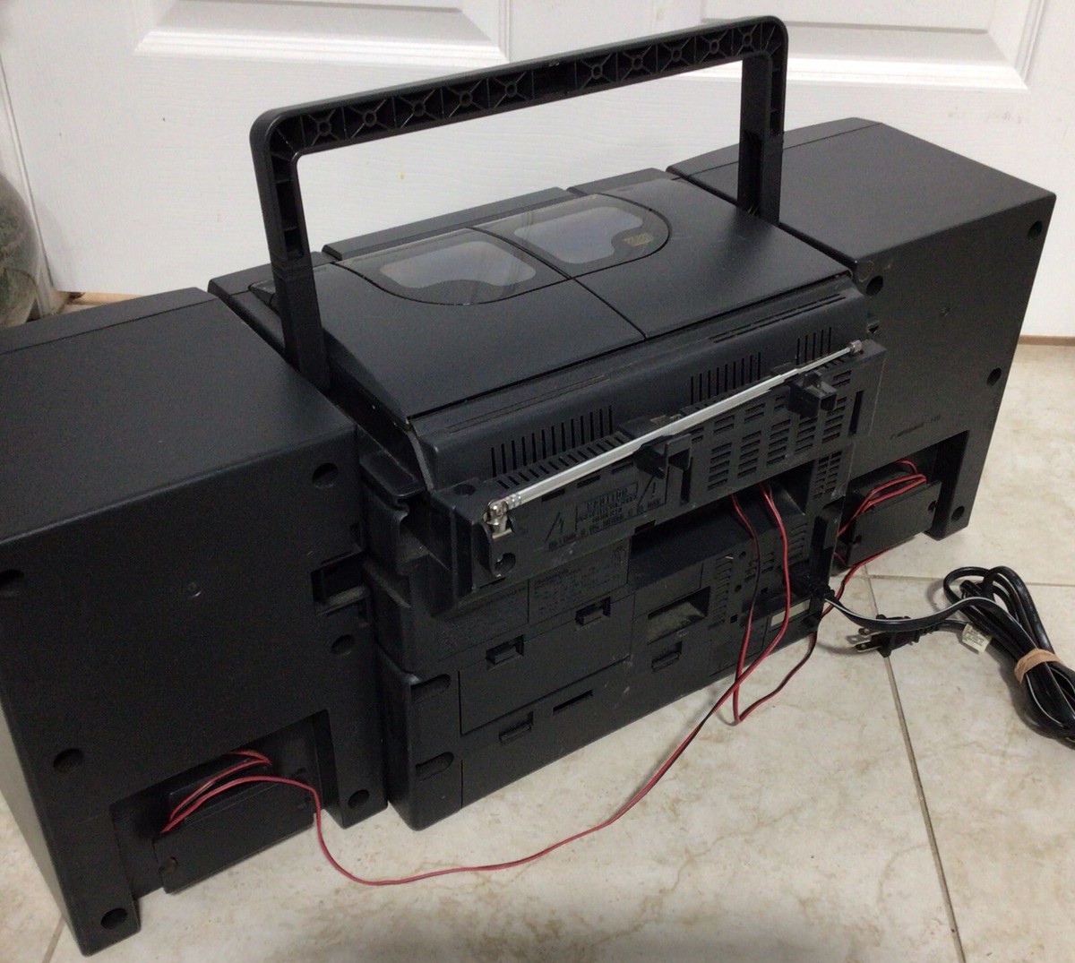 Vintage Panasonic Boombox RX-DS750 AM/FM 3 Disc CD Player Cassette