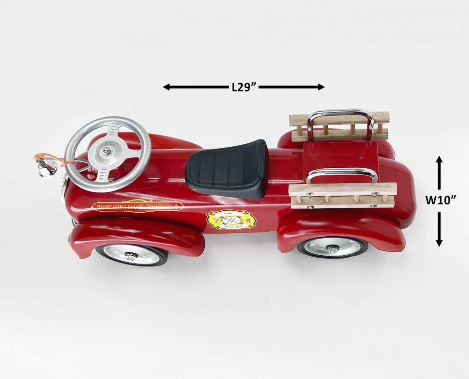 Childs Ride on Fire Engine Foot to Floor Scoot-Ster - Image 3 of 4