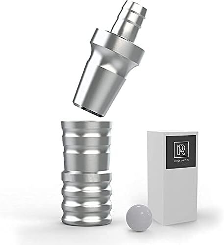 M. ROSENFELD Shisha Schlauchadapter Aluminium 18/8 Schliff Set, M16x1 Gewinde - Bild 7 von 7
