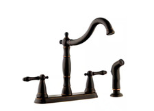 Design House Oakmont Kitchen Faucet with Side Sprayer in Oil Rubbed Bronze