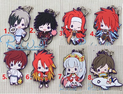 Tales of Symphonia Tales of series Rubber Strap Bag Charm Keychain Keyring Zelos