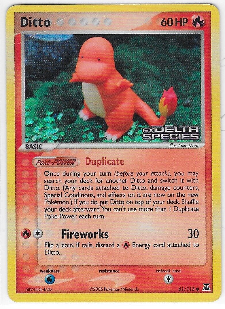 Ditto EX Delta Species Pokemon Card