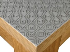 CUT TO SIZE Grey Felt Backed Table Protector Heat Resistant All Sizes Bespoke