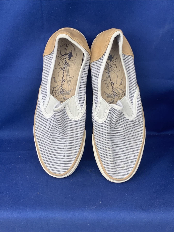 Mocasines MARGARTIAVILLE Jimmy Buffet Key West Beach Rayas Camel Trasero 7 ❤️sj7m47 Foto 2 de 4