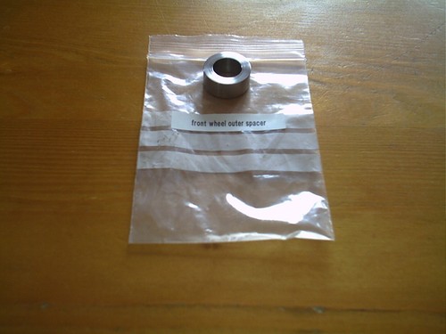 ARMSTRONG MT500 & HARLEY DAVIDSON MT350 FRONT WHEEL SPINDLE SPACER - STAINLESS S - 第 1/1 張圖片