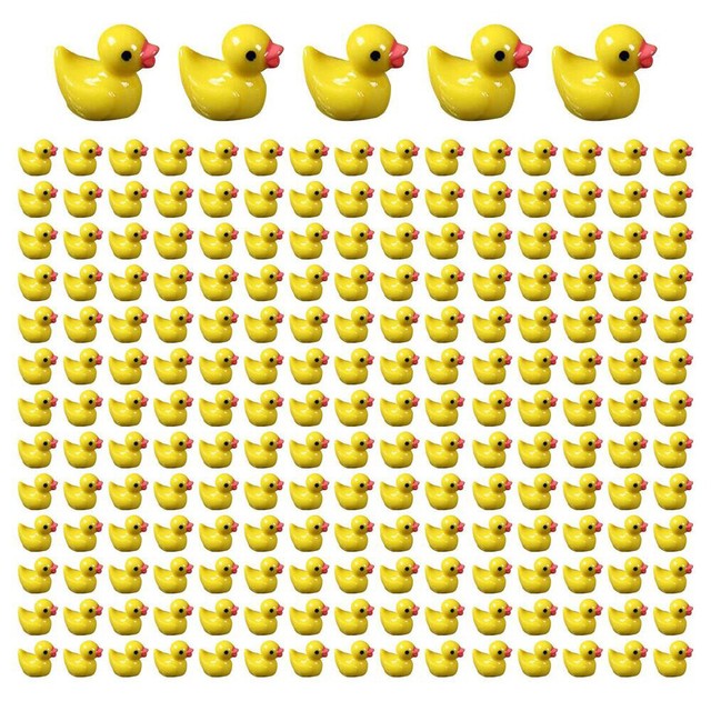 100/200X Cute Rubber Ducks Miniature Resin Ducks Yellow Tiny Little Duckies Gift 100/200X Cute Rubber Ducks Miniature Resin Ducks Yellow Tiny Little Duckies Gift