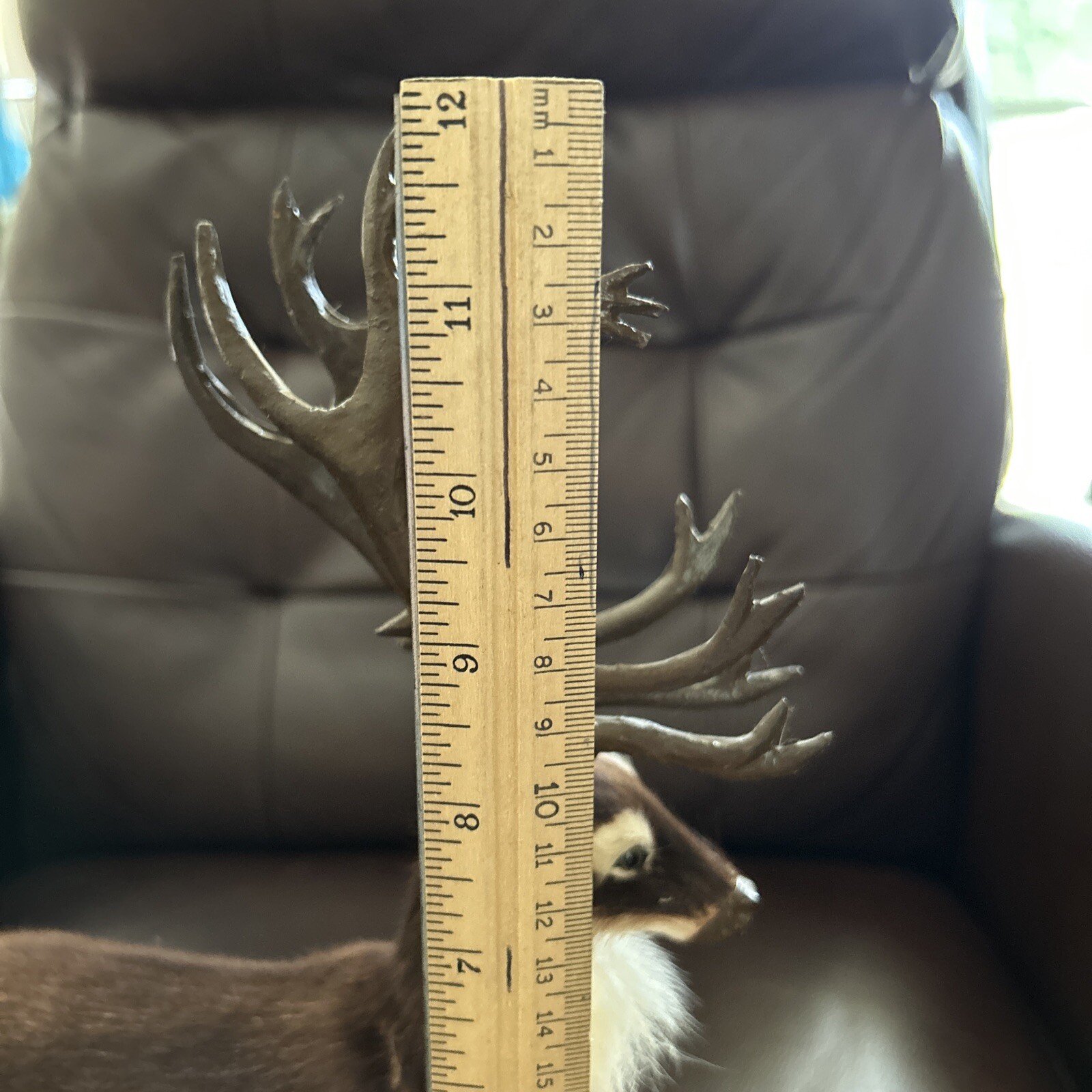 Authentic Byers Choice Reindeer / Caribou Fur Body Extra Large Antlers