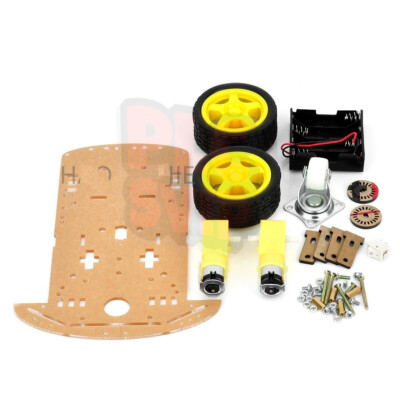 1PCS 2WD Smart Robot Car Kit/Speed encoder Battery Box 2 motor 1:48 for Arduino