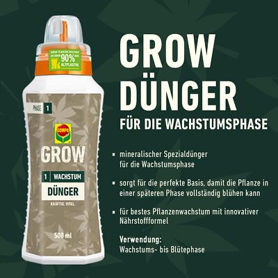 COMPO GROW Wachstum Dünger für Cannabispflanzen Cannabis Dünger