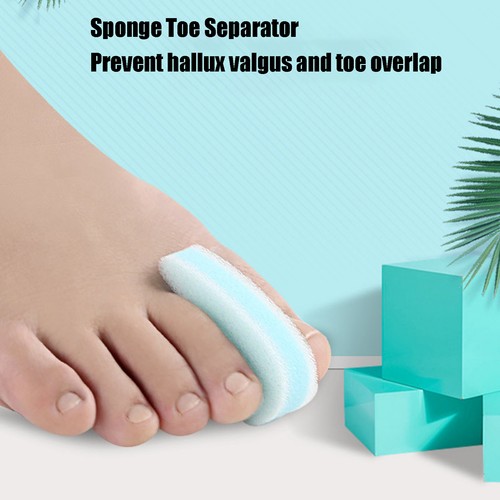 Breatheable Foam Toe Spacers Pain Relief Washable Reusable Sponge Toe Separators