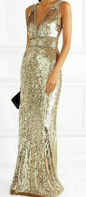 jenny packham gold wrap dress