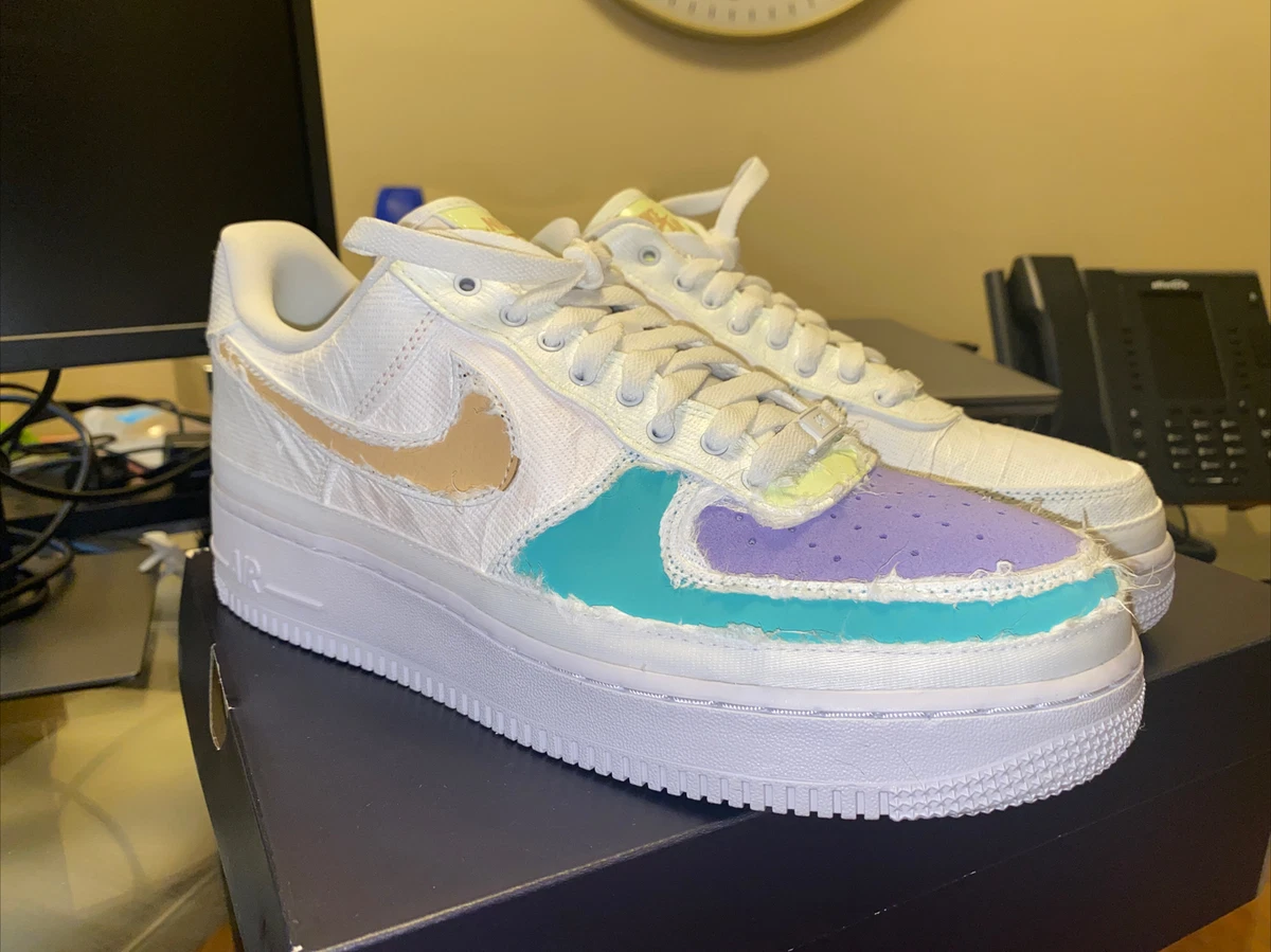 Nike Women's Air Force 1 Low Tear Away Arctic Punch Size 10.5 W/9M