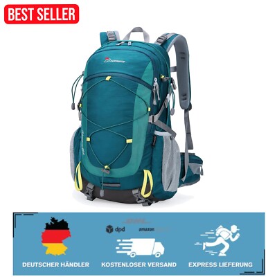 Vielseitiger 40L Wanderrucksack für Abenteuer   Atmungsaktive Schultergurte