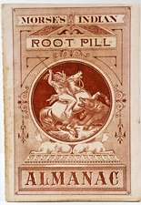 Antique 1886 (Eclipse Year) Dr. Morse’s Indian Root Pills 32 Page Almanac