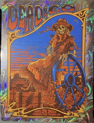 Grateful Dead Sphere Las Vegas May 24 2024 Holographic Concert Poster