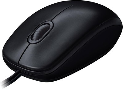 Logitech M100 Kabelgebundene USB-Maus, 3 Tasten, 1000 DPI Optical Tracking, Für