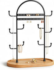 12.9'' Jewelry Stand Jewellery Organiser Necklace Earring Holder Necklace Displa