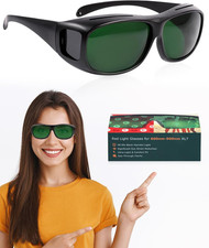 Red Light Therapy Glasses Superior Eye Protection for Infrared  LED Light S