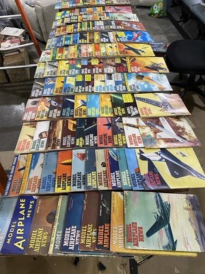 Lot Of 144 Vintage Model Airplane News 1941-1965 Magazine  Lot