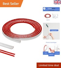 Elegant 3 Meter PVC Moulding Trim for Skirting Boards and Worktops, 12mm x 6mm