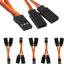 5 PCS Y Harness Leads Splitter Cable Compatiable with common 3-pin servo types S