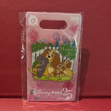 Disney Parks 2025 Celebrating 25 Years Lady & Tramp Mother’s Day 2025 LR Pin