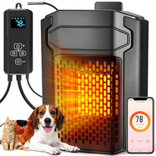 Dog House Heater with Thermostat  Smart APP WIFI Remote, 500W Dog House Heaters