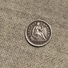 1856 Seated Liberty United States Half Dime EF / XF QA 905-98