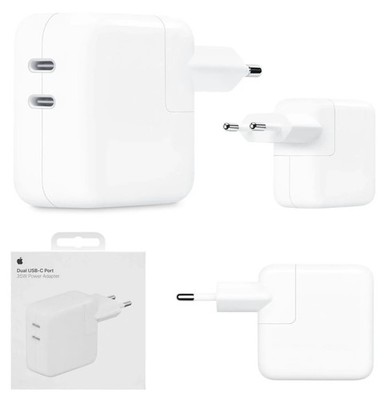Apple 35W Dual USB-C Power Adapter 2-Port Netzteil MW2K3ZM/A Neu OVP Original