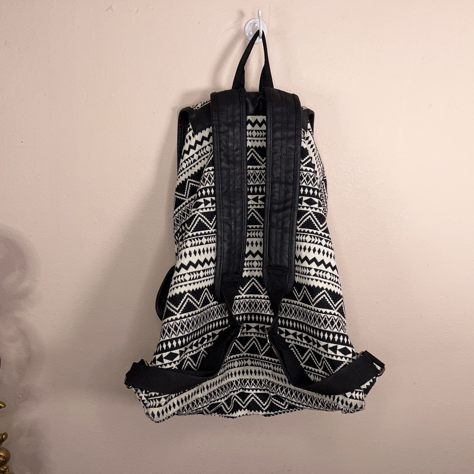 Mossimo Large Drawstring Bohemian Sytle Boho Blac… - image 4