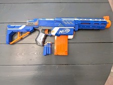 NERF N-Strike Elite Retaliator Blaster With Magazine-Working 10 Darts