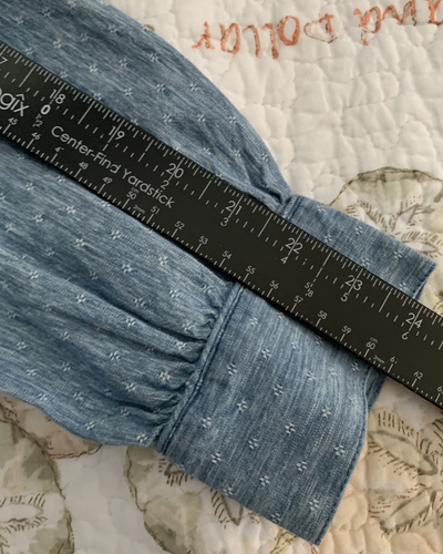 Wunderbares Western Button Down besticktes Shirt Top Gr. L blau Cottoncore bequem - Bild 16 von 16