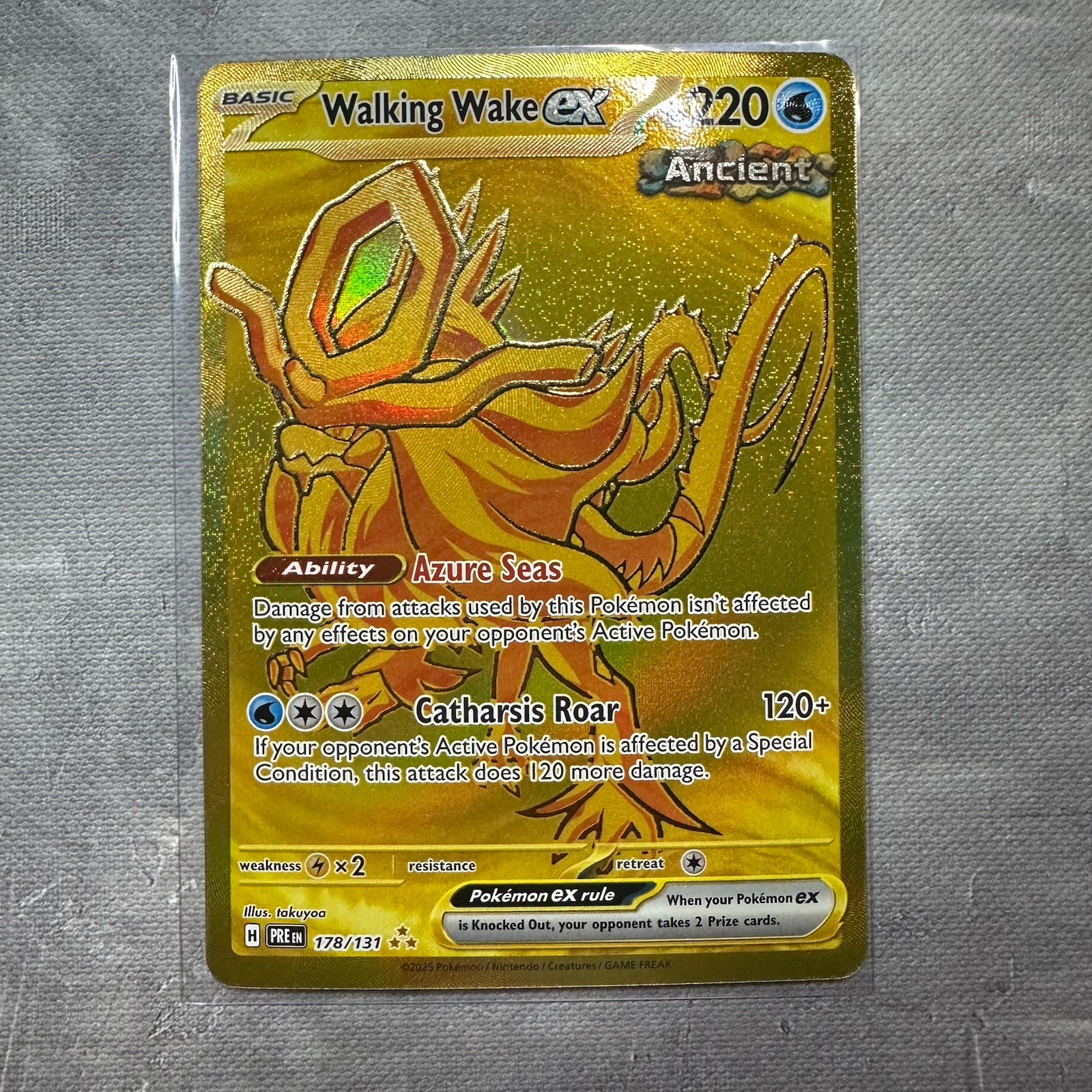 Pokémon TCG Walking Wake EX 178/131 Hyper Rare Holo Prismatic